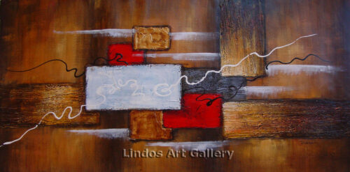 Shades of Brown Abstract Textured Painting