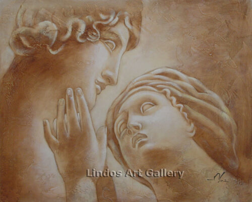 Greek Gods and the Kiss Oil Painting