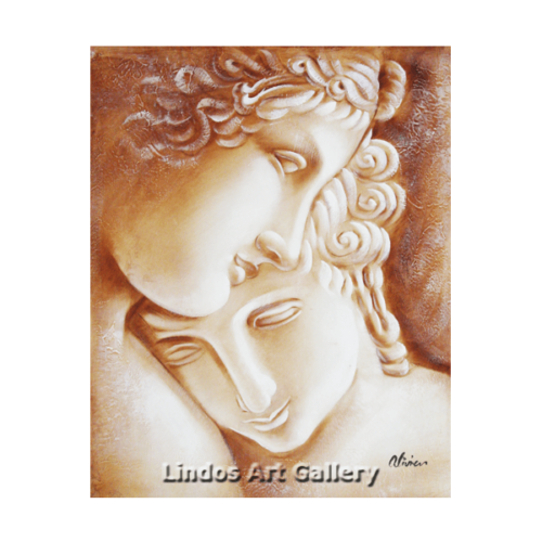 Greek Gods Hug Oil Painting