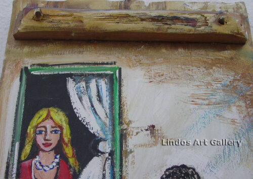 Greek Serenader Painting on Wood