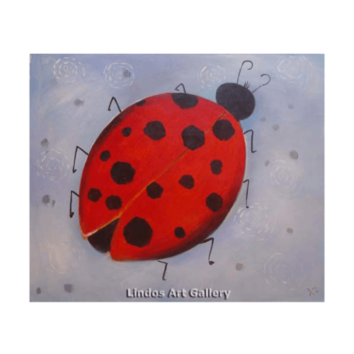 Ladybug Cute Modern Painting