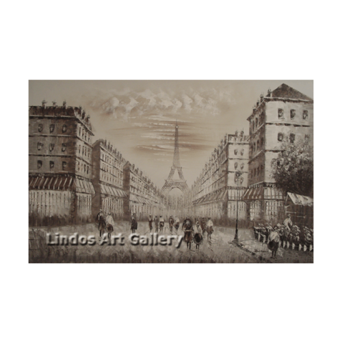 Paris Eiffel Tower Oil Painting