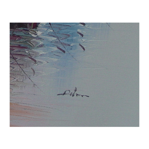 Boats in Sea Oil Painting