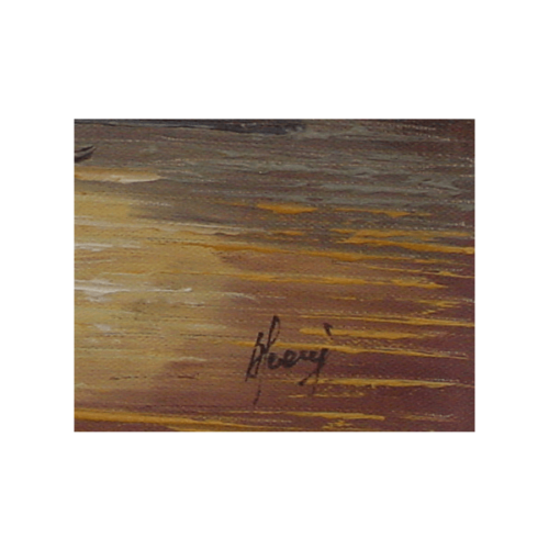 Rhodes Deer Oil Painting