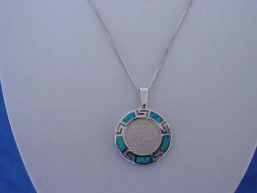 Phaistos Disc Meandros Necklace