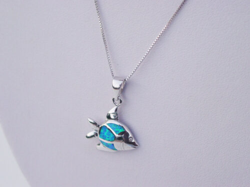 Blue Fish Necklace