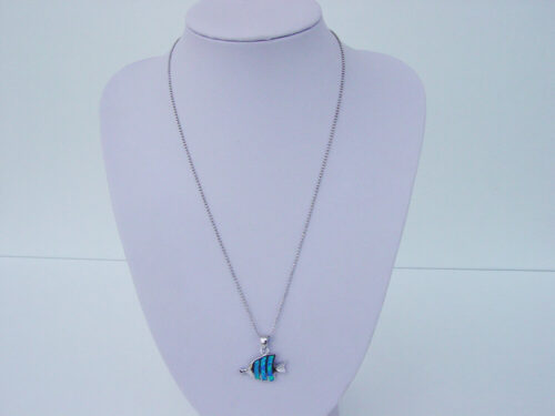 Blue Fish Necklace