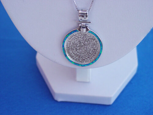 Greek Disc of Phaistos Necklace
