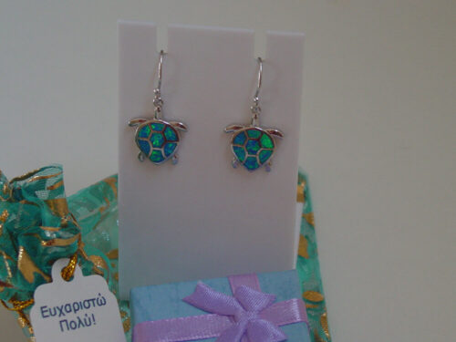 Turtle Silver Earrings