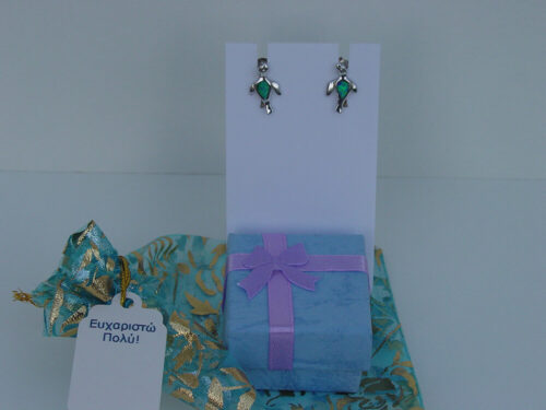 Silver Turtle Earrings