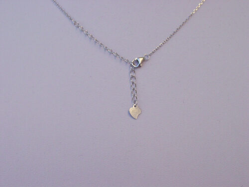 Silver Star Round Necklace Sterling 925