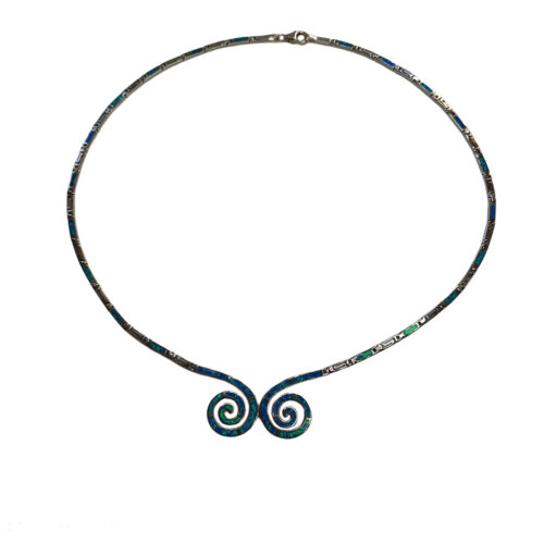 Blue Opal Speira Necklace