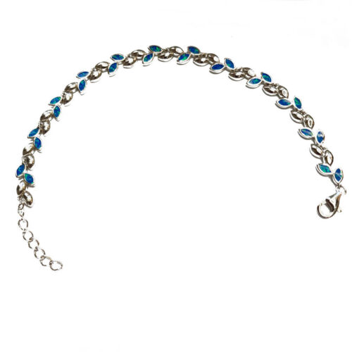 Blue Opal Leaves Bracelet