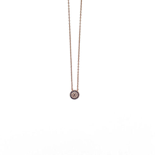 Evil Eye Rose Gold Necklace
