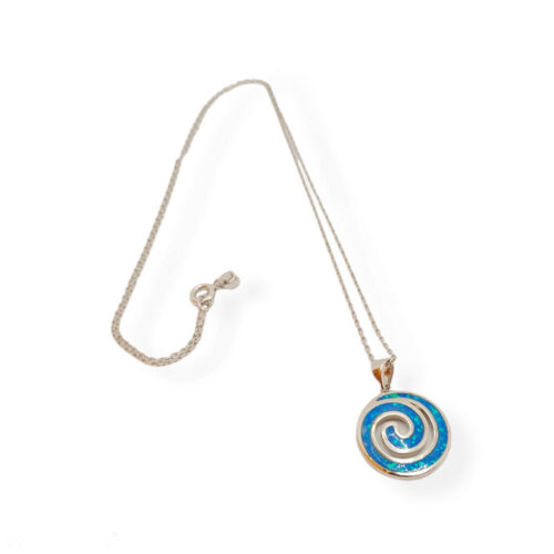 Greek Speira Blue Opal necklace