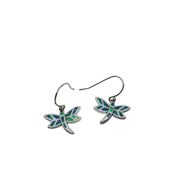 blue dragonfly earrings