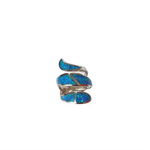 Big Blue Swirl Ring
