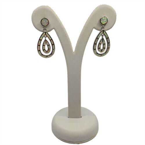 Double Hoop Silver Earrings
