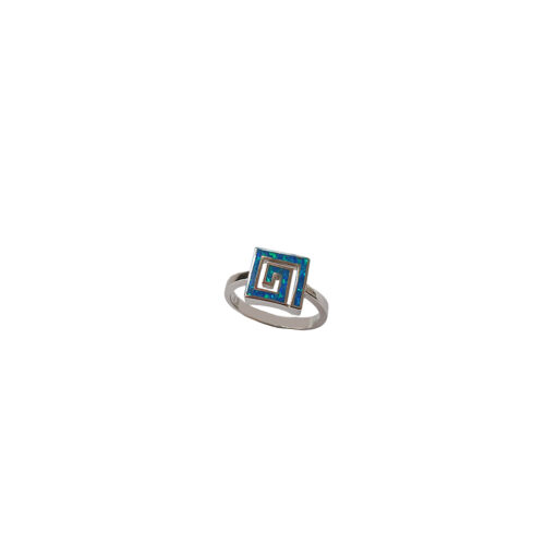 Greek Key Square Ring