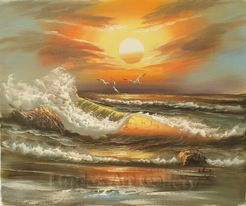 Seaview Oil Painting