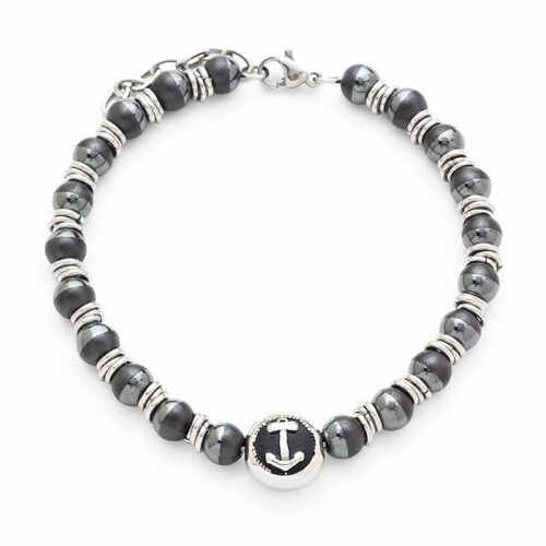 Hematite Anchor Bracelet