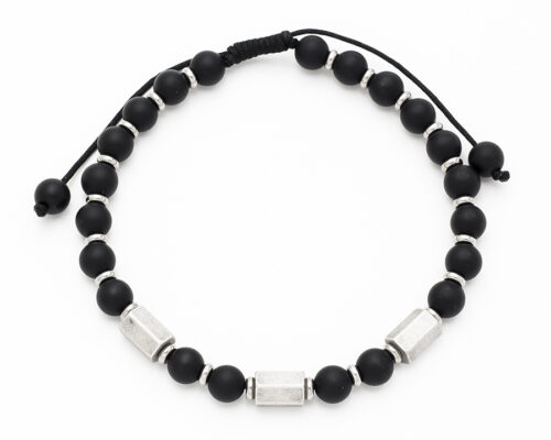 Black Agate Bracelet for Men