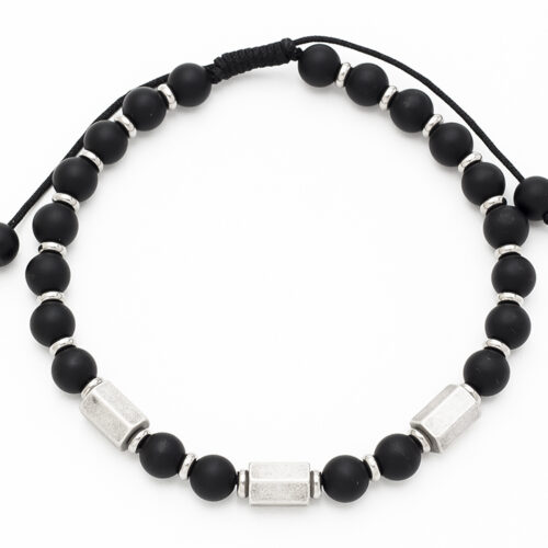 Black Agate Bracelet for Men