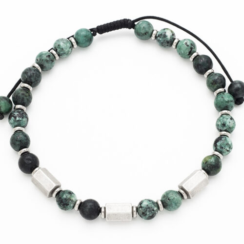Malachite Beaded Bracelet for Men