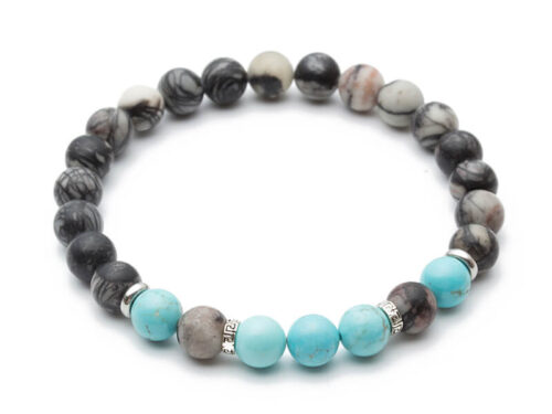 grey blue bracelet L31A-B016-1