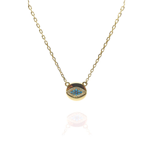 Round Evil Eye Necklace